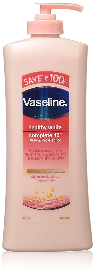 Vaseline Healthy White Complete 10 Body Lotion, 400ml Vaseline Healthy White Complete 10 Body Lotion, 400ml